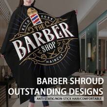 理发师黑色理发围裙理发披肩美发长袍美发外套理发店沙龙配件、返校、旅行度假必需品、女士发饰