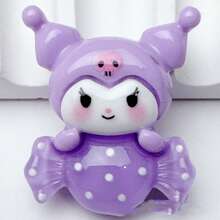 Sanrio Sanrio Adorable DIY, Set de 10 piezas/5 piezas/1 pieza, Piezas de resina de caramelo con efecto fosforescente, Pegamento de crema para DIY de fundas de teléfono, pasadores de cabello, ligas para el cabello, colgantes y joyería
