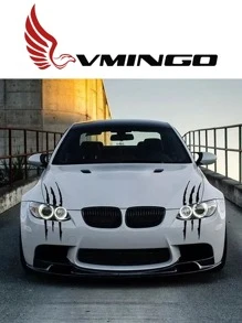Vmingo Calcomania Arañazo Garra Animal Agresivo Faro Universal Auto Sticker Reflejante Camioneta Motocicleta Vinil Decoración Automovil Tunning Pegatina Protector Adhesivo Decorativo Vmingo Mexico - Rojo - Ver 5