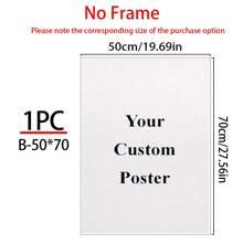 1pc Customizable No Frame Canvas Poster, Couple & Lovers Picture, Perfect Gift For Weddings, Anniversary, Valentine's Day, Home Decor, Custom Poster, Posters, Room Decor. Optional Frame,Slow Summer Living,Personal Items