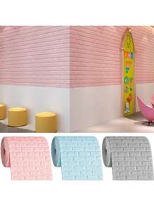 70cm*500cm 3D Brick Pattern Wall Panels Wallpaper DIY Waterproof For Living Room Bedroom Kitchen Background Wall Stickers Home Decor Gifts Birthday Graduation Room Decor Wall Decor Bathroom Decor Bedroom Decor Room Decoration Stuff Living Room Decor House Decor Home Decor Living Room Wall Art Wall Paper