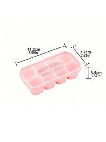 1pc Minimalist Individual Press Ice Cube Mold, Creative Party Necessity Summer Gadget, Covered Anti-Odor Design, Silicone Soft Convenient
