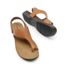 Women's Cork Footbed Sandals Comfortable Arch Support Casual Thong Flat Sandals Simple Design For Summer Dress Shoes - 棕色 - 查看 6