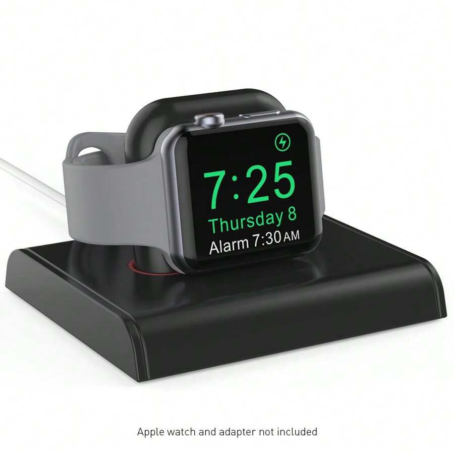 Apple Watch & Charging Stand, Plastic Desktop Organizer Station Gifts Birthday Graduation - Grey - View 1