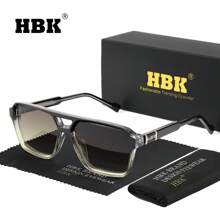 HBK 双梁设计眼镜 大方形 CP+PC 框架 复古装饰眼镜 节日礼物 摄影道具眼镜