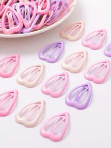 100 piezas/50 piezas/20 piezas/10 piezas/4 piezas Pinzas para el cabello de metal con estilo para niña en variados colores de moda y alegría, adecuadas para la vida diaria, el peinado recogido, la decoración, regalo ideal de vacaciones en las cuatro estaciones, de colores aleatorios