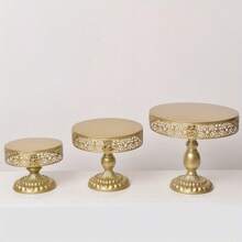 1pcsGolden Cake Rack, Afternoon Tea Desserts, Wedding Plates, Party Tableware, Baking Utensils, Tray Display Rack, Cake Decoration Tools