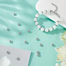 MAGICALCUTDIE 2boxes 304 Stainless Steel Beads Rondelle And Stainless Steel Stud Earrings 0.7mm Pin Ear Stud Components Ball Post Earrings