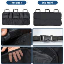 Car Boot Organizer Car Trunk Organizer Backseat Organizer Car Storage Organizer Car Boot Storage Bag Waterproof Trunk Storage Organizer Foldable Car Organizer - Black - View 4