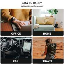 智能手表充电器 2 针磁性充电线快速 USB 充电器线兼容 EIGIIS 智能手表 KE3、KE5、EW5、S320B（2 件装，黑色&黑色）