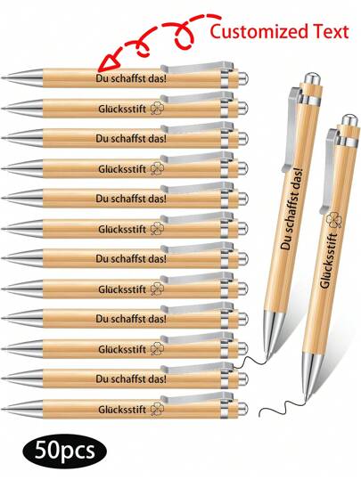 50 piezas/10 piezas/1 pieza Bolígrafos personalizables, adecuados como recuerdos de boda, para uso diario en la oficina, estudiantes, maestros, regalos para amigos, familia, padres, colegas, festivales, decorativos, personalizados, familia, amigos, estudiantes, trabajadores, clientes, para negocios/trabajo/oficina, para vuelta al colegio, decorativos, de dibujos animados, personalizados, trabajadores, clientes, estudiantes, decoración de oficina