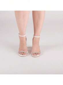 Women's Sandals, Block Heel, Comfortable - Blanco - Ver 4