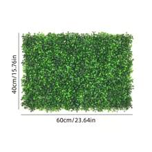 1 件/2 件人造塑料草垫，装饰背景墙，盆栽绿色篱笆植物，隐私屏风适用于室内外花园后院婚礼装饰