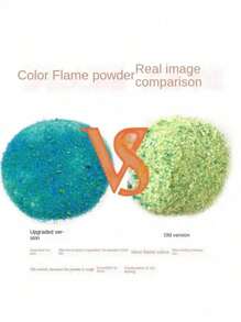 1 包彩色魔法火焰粉，适用于派对、庆典、壁炉、户外篝火、圣诞节和其他场合，可营造绚丽的火焰效果。