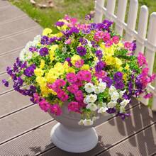 1pc Artificial Eucalyptus & Bindweed Flower Decor, Outdoor Fake Plant For Photography Props, Ins Style
