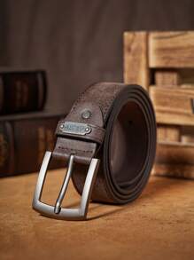 1条男士PU皮腰带，适合休闲、商务、夏季送礼，也适合学校休闲、商务场合、送给男友、丈夫、父亲等男士的礼物，日常佩戴，时尚百搭，适合青少年、户外、度假、运动、旅行、街头、波西米亚风、复古秋季、万圣节等秋冬季配饰，适合青少年、青年、男士，休闲、户外、运动、度假、毕业礼物、生日礼物、日常佩戴。