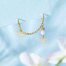 MAGICALCUTDIE 2boxes 48pcs 304 Stainless Steel Stud Earring Finding 4 Claw Prong Earring Settings Golden 5~9mm Inner Diameter: 4~8mm Pin: 0.7mm 304 Stainless Steel Pendants Hummingbird Golden & Stainless Steel Color 12.5x15x1mm Hole: 1.4mm - 彩色 - 查看 7