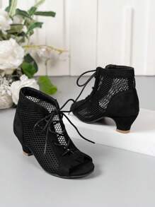 2025 New Children's Sandals, Beach Sandals, Bohemian Style High-Heeled Sandals, Mesh Sandals, Dance Sandals, Sandals
