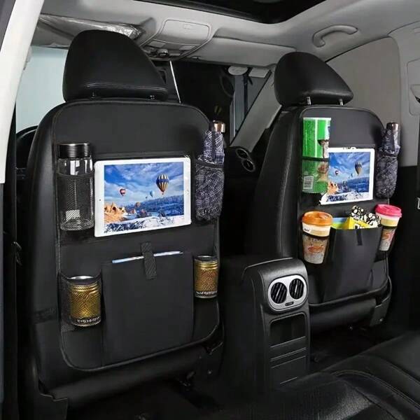1pc Car Backseat Organizer Storage Bag, Oxford Cloth Tablet Car Seat Back Storage Pocket