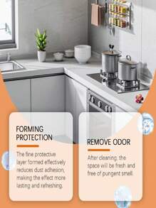 100g Orange Cleaning Paste, Convenient & Quick To Use, Effectively Maintains Shine, Cleans Stains, Grease, Polishes Surfaces. Suitable For Stove, Pot, Range Hood, Multi-Functional Cleaning Paste With Sponge, Suitable For Eid Al-Adha
