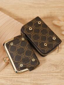 Stylish Coffee Brown Purse For Women, Premium Leather Wallet With Multi-Card Slots, Zipper Closure, And Detachable Wrist Strap - Foldable Travel Bag And Card Holder For Credit Cards, Bank Cards, And Coins, Great For Gifts, Travel Essentials, Daily Use, And School, Fashionable And Practical Bag With Vintage Floral Design For All Occasions - Coffee - View 7