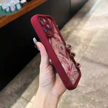 Beautiful And Stylish Design Phone Case Made Of TPU Material Cut Suitable For 16 15 14 13 1211 Pro Max Gift For Birthday, Mother, Family, Friends, Boyfriend, Girlfriend - Red - View 5