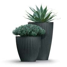 Prosperplast Latia Round MIDL Pot Ø40x40 Anthracite. Free Shipping 24/72 Hours.