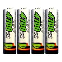KIT 2 Packs With 4 Batteries Each AA/AAA Rechargeable 2700mAh 4700mAh - A A - View 1