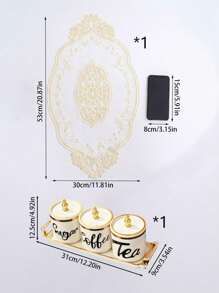 4pcs/Set Plastic Multi-Purpose Storage Jars Containers For Grains, Candies, Cookies, Bread, Suitable For Outdoor, Wedding, Party, Gift, Birthday, Christmas