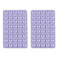 2pcs Solid Color 40pcs Double-Sided Silicone Suction Cup Phone Silicone Suction Cup Double-Sided Strong Silicone Suction Cup - Multicolor - View 14