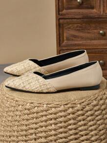 WHDXY 女士性感尖头平底绒面芭蕾平底鞋，软底办公室工作鞋，紫色百搭复古小众豹纹平底鞋，配套连衣裙