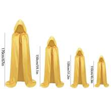 1 Peça Manto da Morte do Ceifador Adulto em Tecido de Cetim, Capa de Vampiro Mago, Acessório de Fantasia para Boate e Bar