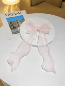 1 pieza Diadema con perla, red y lazo para niñas y niños - Multicolor - Ver 5