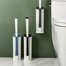 Cepillo y soporte de baño desechables para inodoro