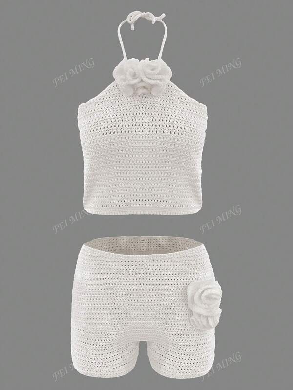 Rochie de acoperire sexy din tricot, cu decolteu în V, de culoare uni, în stil boho occidental