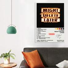 Framed J. Co/Le "The Off.Season" Album Cover Canvas Poster   Wall Art Decor For Music Enthusiasts, Featuring Tracklist And Release Date, Album Cover Posters, 2D, Perfect For Room Decor