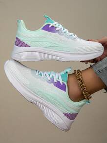 Scarpe da running da donna 2025, leggere e traspiranti in tessuto a rete, versione coreana di scarpe casual, scarpe da viaggio per signora, comode e morbide scarpe sportive