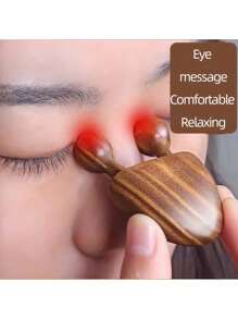 Sandalwood Nasal Facial Massager - Eye Soothing Tool, No Batteries Required, Fragrance Free
