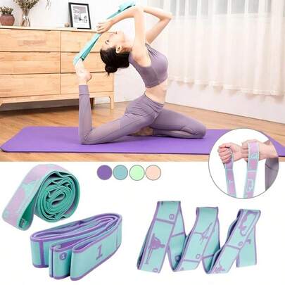1Pc Dây kéo đa năng Dây kháng lực Yoga đàn hồi cho người lớn Tập luyện khiêu vũ Phòng tập thể dục tại nhà Pilates Đai tập thể dục Thể thao Phụ kiện phòng tập thể dục