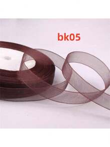 50 码/包,1.2 厘米宽彩色头带丝带,工艺圣诞面料蕾丝丝带,礼品包装绳,万圣节,万圣节装饰情人节 - 彩色 - 查看 25