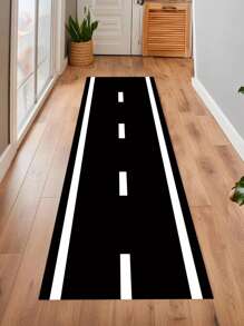 1 Stück Tischläufer mit Rennwagen Thema, Rennstrecke Tischdecke, schwarz-weiß karierter rechteckiger Landebahn Stoff Tischläufer, langer Rennstrecken Bodenläufer, dekorative Landebahn Tuch, Spiel Sport Dekoration Rennwagen Thema Geburtstags Dekoration Party Dekoration, Party Favors, Geburtstags Geschenke, Flurläufer, Wohnzimmer Dekoration, Tischdekoration, Küchendekoration, Bodendekor, Fußmatte