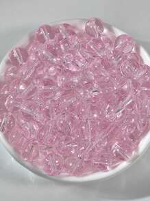 Transparent Glass Round Beads, Icy Clear Glass Beads For DIY Jewelry, Bracelets, Necklaces, Garment Weaving