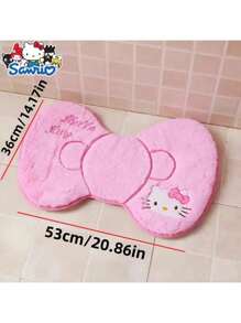 Sanrio Hello Kitty 3pcs Bathroom Set: Soft & Absorbent Carpet, Contour Mat & Toilet Seat Cover - Cozy Polyester Blend For Comfort & Style, Sanrio Bathroom Decor Fall Decor