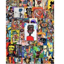 50pcs Abstract Art Poster Graffiti Stickers, Waterproof Decals For Phone Cases, Laptops, Luggage, Guitars, Motorcycles, Funny Jesus/Funny Design