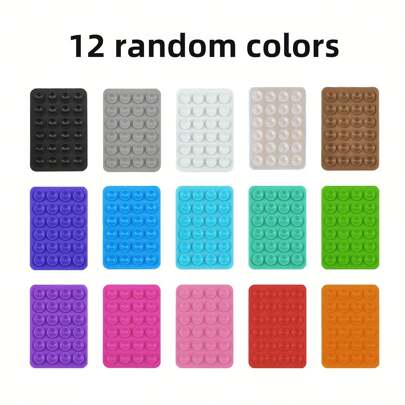 12 pezzi/6 pezzi Supporto per telefono in silicone S C Cup - Stagna senza mani, compatibile con e Android - Ideale per videochiamate e selfie compatibile anche con , Android Phone, Regalo per la Festa di Natale, Famiglia, Frigenti, Accessori per Telefono