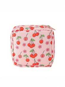 Sanitary Napkin Storage Bag, Portable Cosmetic Lipstick Bag, Cosmetic Lipstick Bag, Large Capacity Waterproof Cartoon Design, Coin Purse, Girl Cash Bag, Waterproof Cloth For Storage Of Sanitary Napkins And Pads