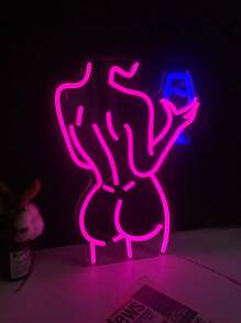 1pc USB Powered Neon Sign LED Decorative Light, Suitable For Room, Bar, Shop, Club, Man Cave, Nightclub, Party Decor