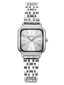 1pc Damesmode Casual Veelzijdig Vierkant Staafvormig Quartz Horloge, Geschikt Voor Dagelijks Gebruik