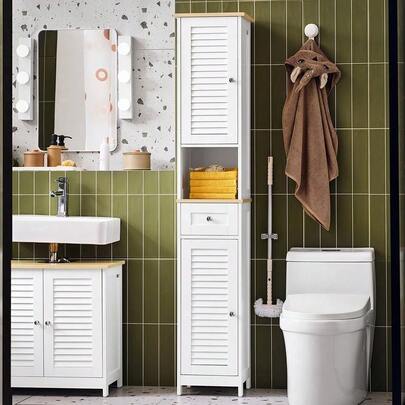 SoBuy Tall Cabinet FRG236-WN