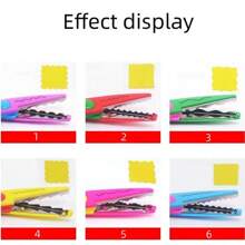 4/6pcs High-Quality PP Plastic Craft Scissors, Handmade Scissors With Wavy Edge Cutting, Suitable For Creative Projects, Paper Craft, Scrapbooking And Student DIY Decoration, Safe And Non-Harmful For Crafters And Hobbyists